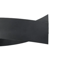 Seinävalaisin Tadhg, musta, metalli, leveys 35 cm, G9