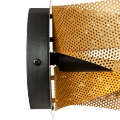 Seinävalaisin Vento, musta/kulta, metalli, 27 cm, E14