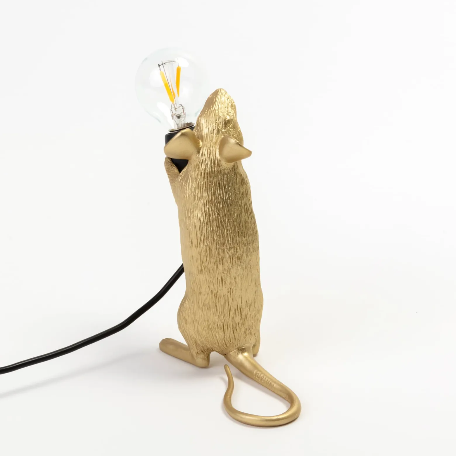 SELETTI Hiirilamppu LED-koristelamppu USB seisova kultainen