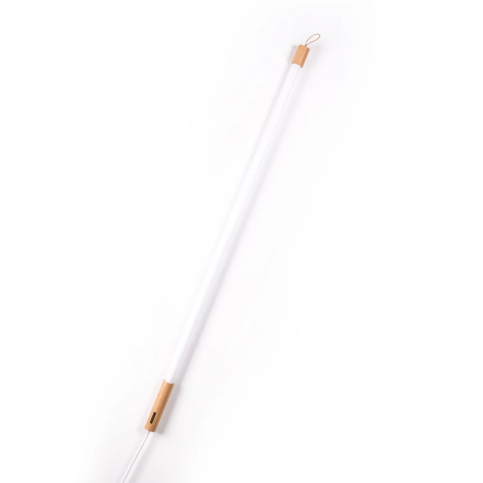 SELETTI LED-valaisin Linea, valkoinen, puiset yksityiskohdat,