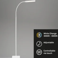 Servo-LED-lattiavalo himmennettävä, CCT, valkoinen
