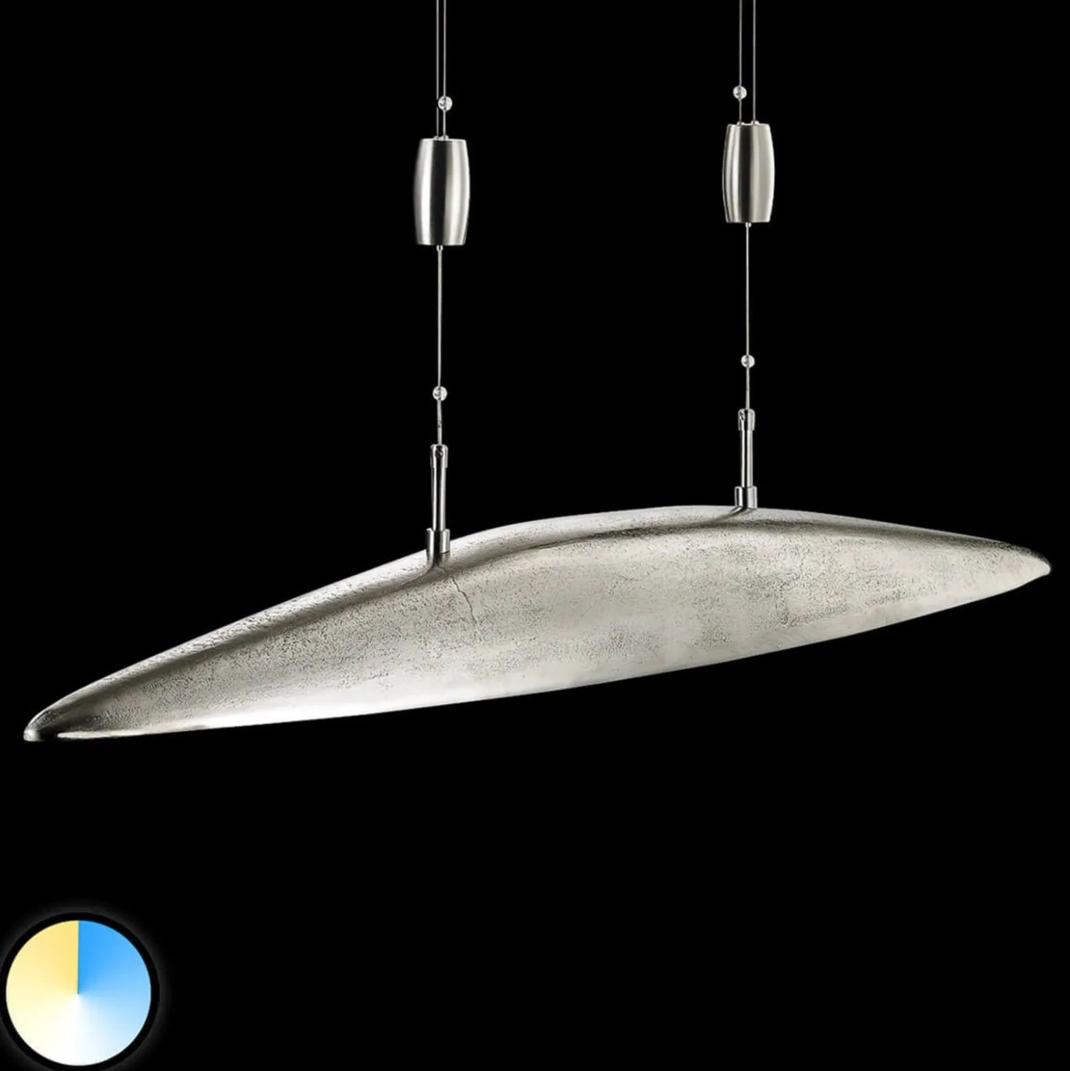 Shine-LED-riippuvalaisin, säädettävä valoväri