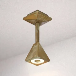 Silva Edge -LED-ulkokattovalaisin, korkeus 26 cm, antiikkimessinki