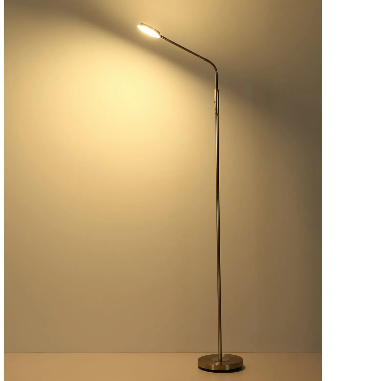Silvio-LED-lattiavalaisin, nikkelivärinen, CCT, himmennettävä, 173 cm