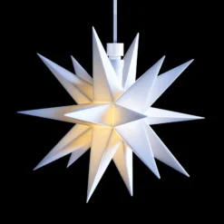 Sisäkoriste18-sakarainen tähti 12 cm valkoinen