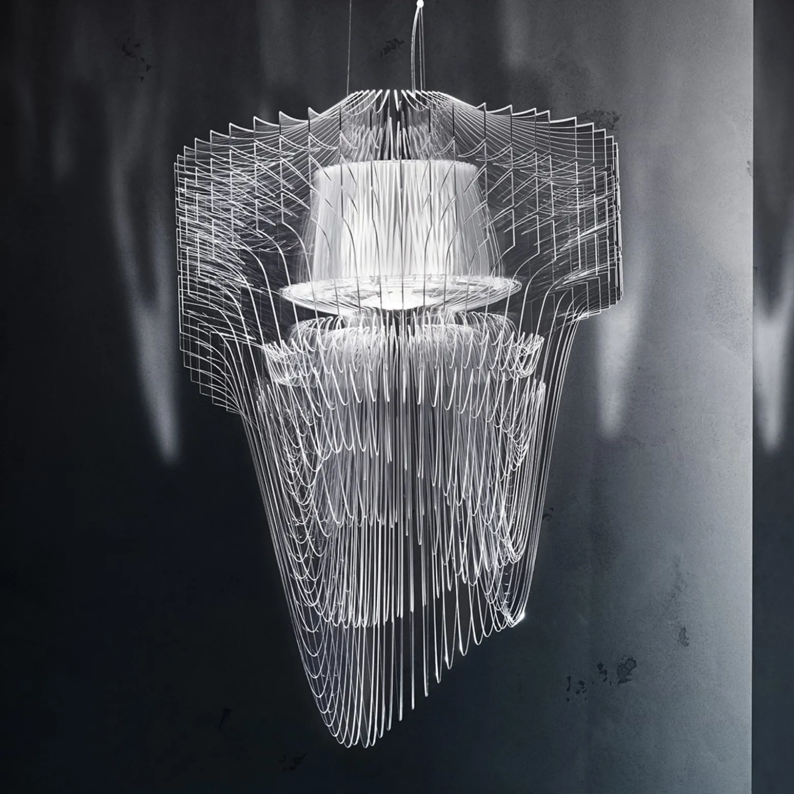 Slamp Aria S -riippuvalo kirkas, Ø50 cm
