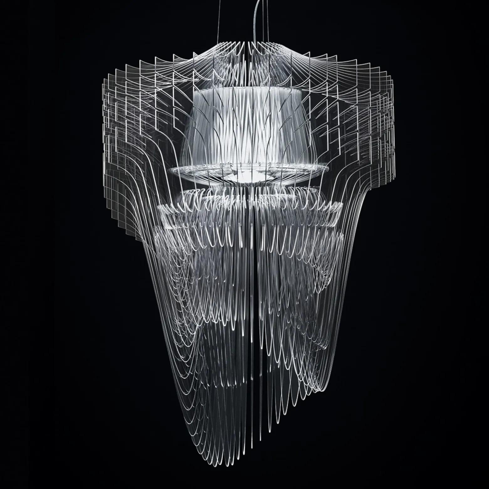 Slamp Aria S -riippuvalo kirkas, Ø50 cm