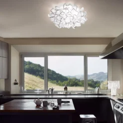 Slamp Clizia -design-seinävalaisin, valkoinen