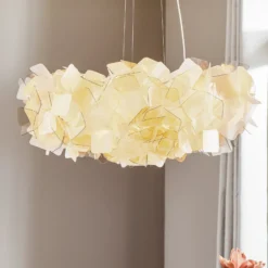 Slamp Clizia -riippuvalaisin, Ø 78 cm, fumé