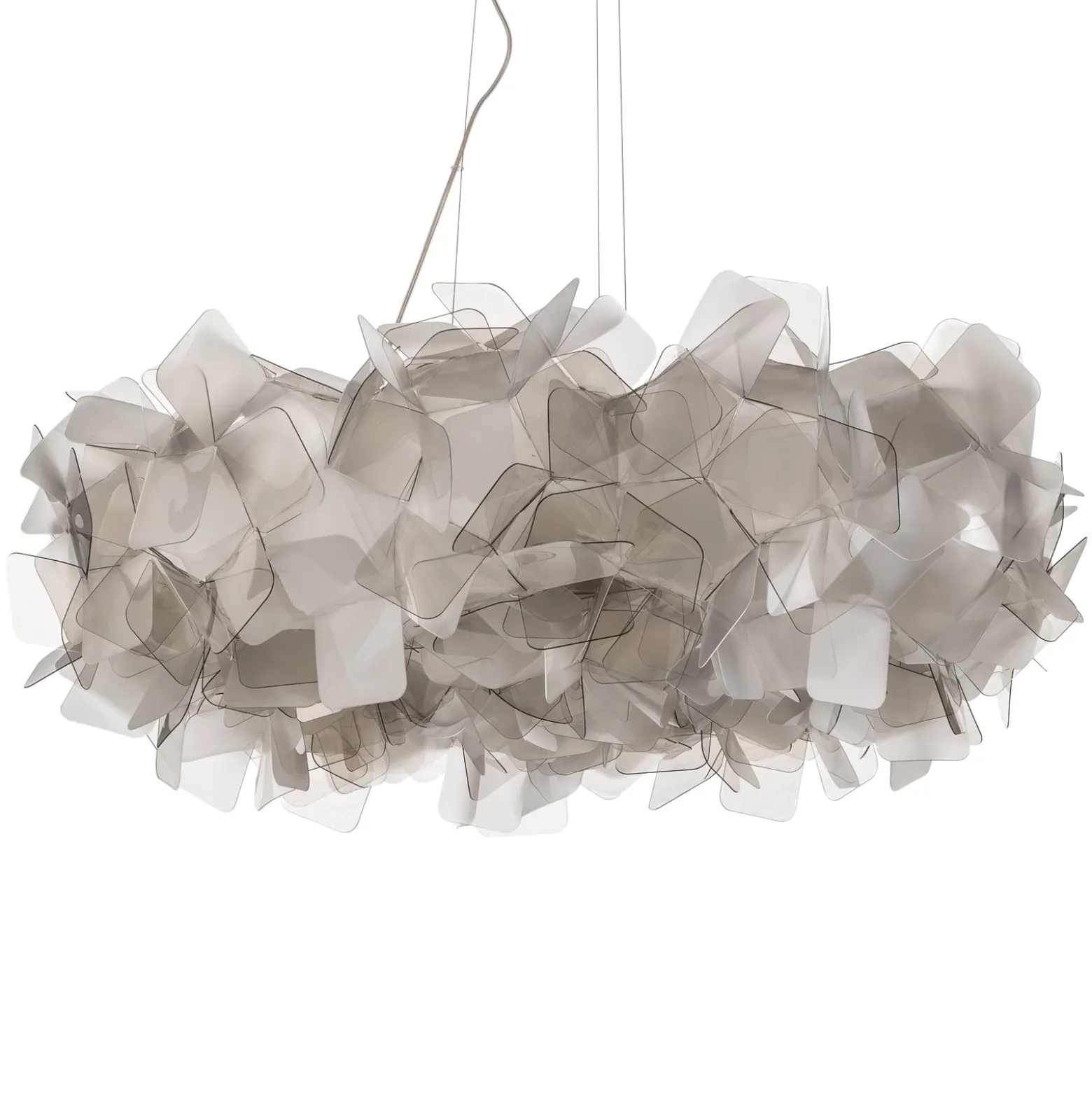 Slamp Clizia -riippuvalaisin, Ø 78 cm, fumé