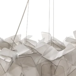 Slamp Clizia -riippuvalaisin, Ø 78 cm, fumé