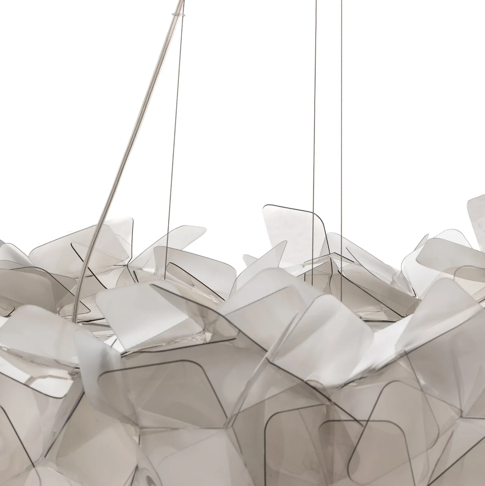 Slamp Clizia -riippuvalaisin, Ø 78 cm, fumé