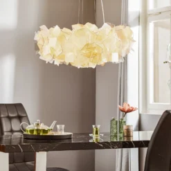 Slamp Clizia -riippuvalaisin, Ø 78 cm, fumé