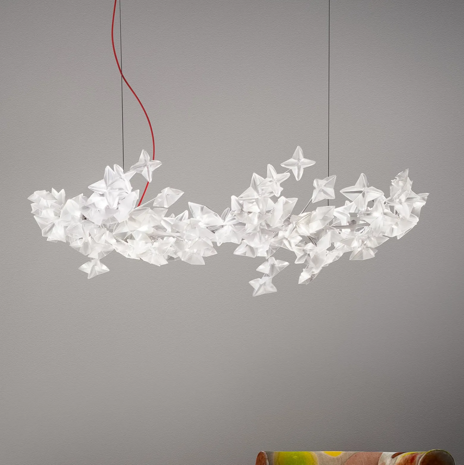 Slamp Hanami Suspension riippuvalo, punainen kaapeli