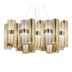 Slamp La Lollo L -LED-riippuvalo Ø 80 cm, kulta