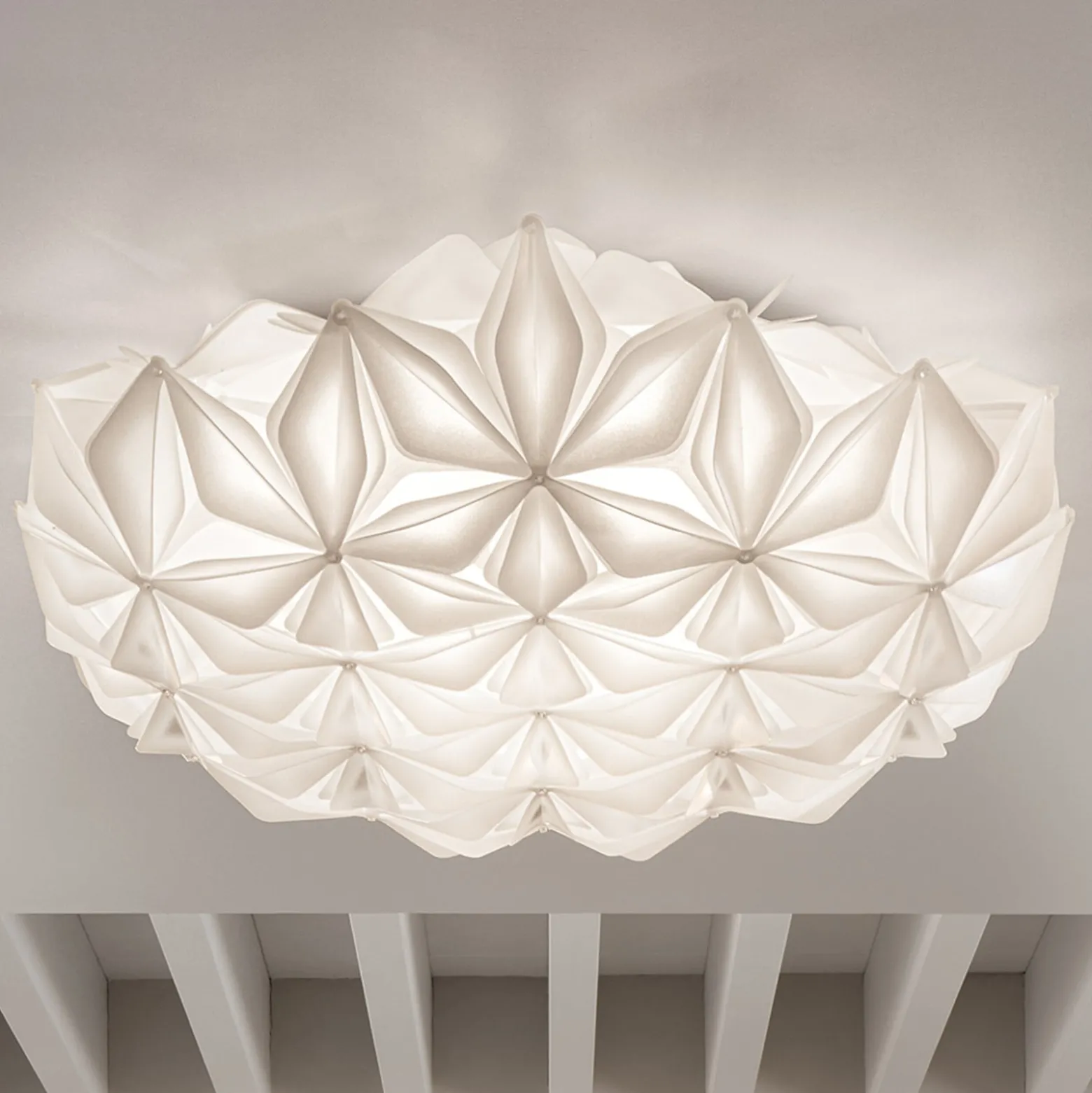 Slamp La Vie L kattovalaisin, leveys 71 cm, valkoinen