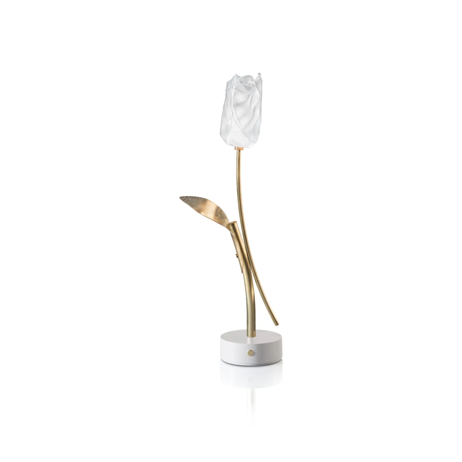 Slamp LED ladattava pöytävalaisin Tulip, valkoinen jalusta