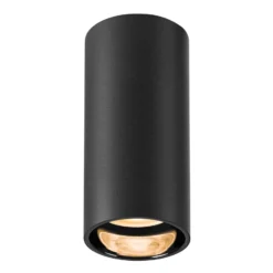SLV Asto Tube -alasvalo GU10 1-lamppuinen, musta