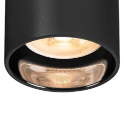 SLV Asto Tube -alasvalo GU10 1-lamppuinen, musta