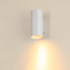 SLV Asto Tube seinävalaisin, GU10, alas, valkoinen