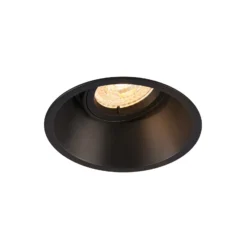 SLV Horn uppoasennusvalaisin, QPAR51, musta, alumiini, Ø 10,5 cm
