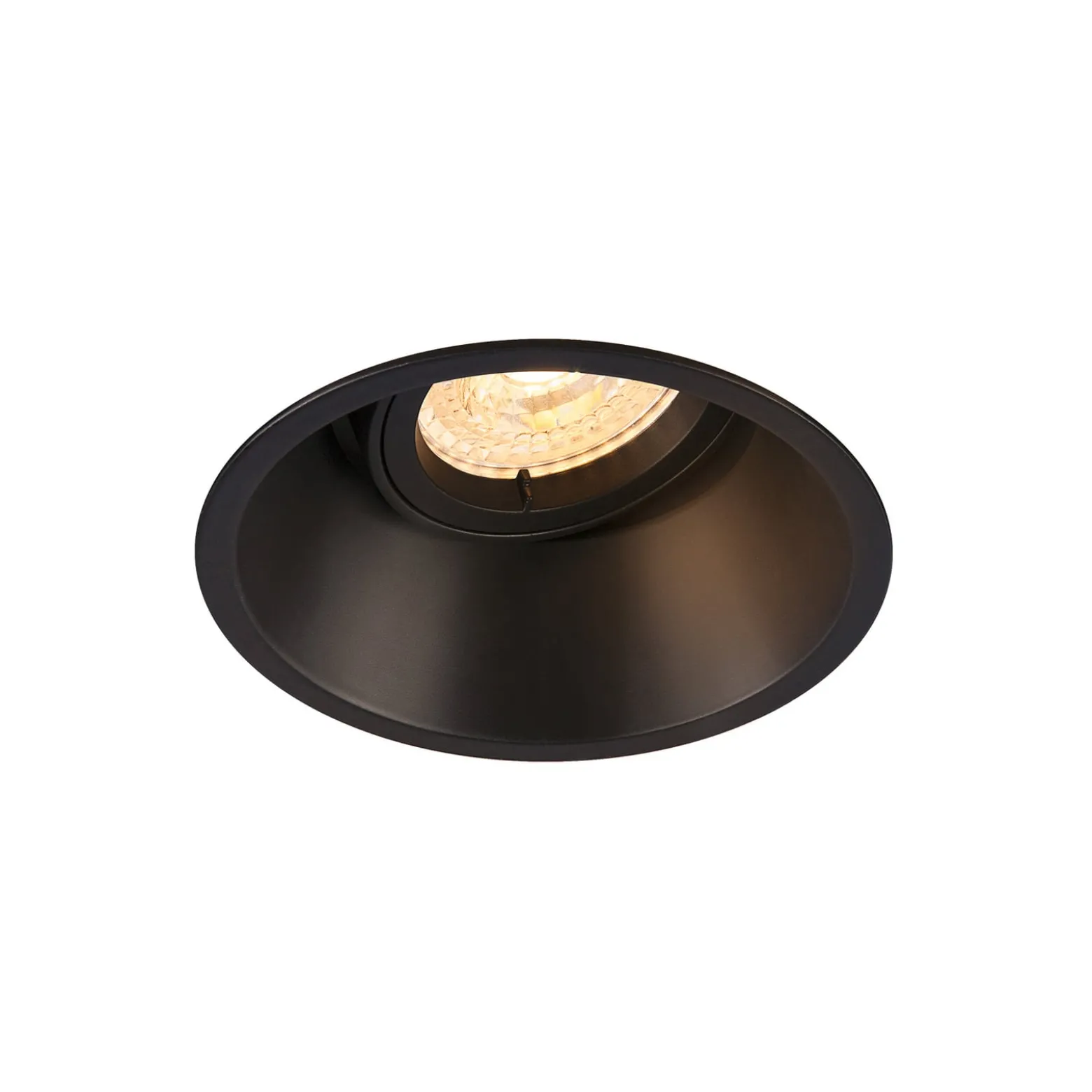 SLV Horn uppoasennusvalaisin, QPAR51, musta, alumiini, Ø 10,5 cm