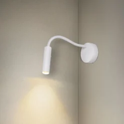 SLV Karpo Goose LED-seinävalaisin, himmennettävä, valkoinen