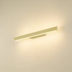 SLV kylpyhuoneen LED-seinävalaisin One Linear, 52 cm, messinkivärinen