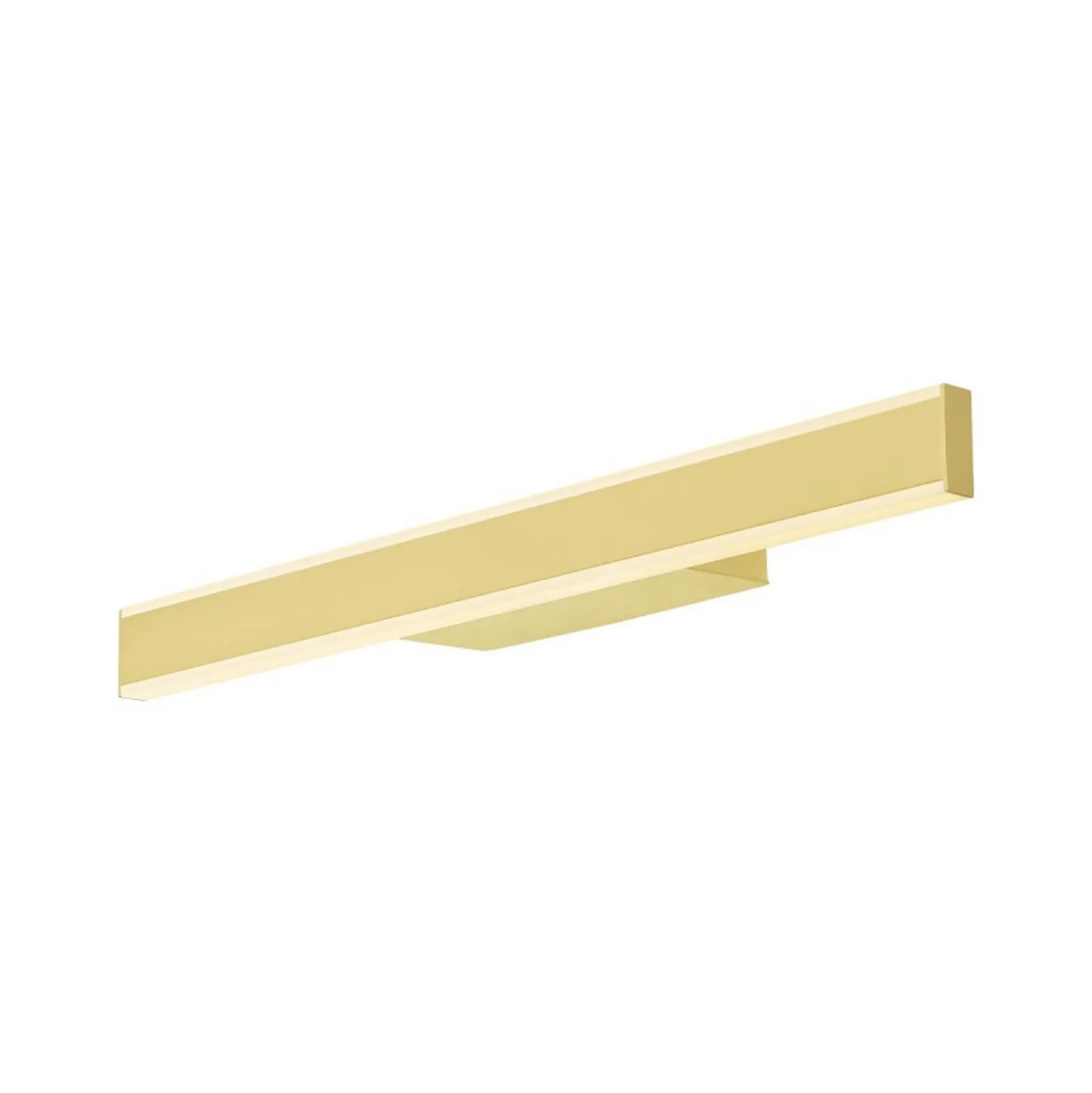 SLV kylpyhuoneen LED-seinävalaisin One Linear, 52 cm, messinkivärinen