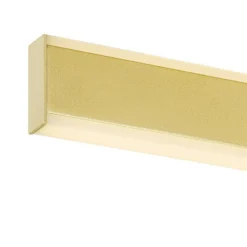 SLV kylpyhuoneen LED-seinävalaisin One Linear, 52 cm, messinkivärinen