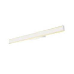 SLV kylpyhuoneen LED-seinävalaisin One Linear, 70 cm, valkoinen, metalli, CCT