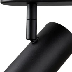 SLV LED-kattokohdevalo Noblo, musta, 2700 K, pituus 24 cm