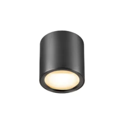 SLV LED-kattovalaisin Oculus, pronssinvärinen, 9 cm, himmennettävä lämpimään