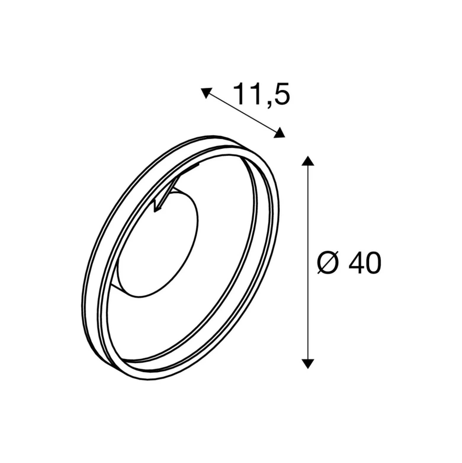 SLV LED-kattovalaisin One, Ø 40 cm, valkoinen, metalli, CCT