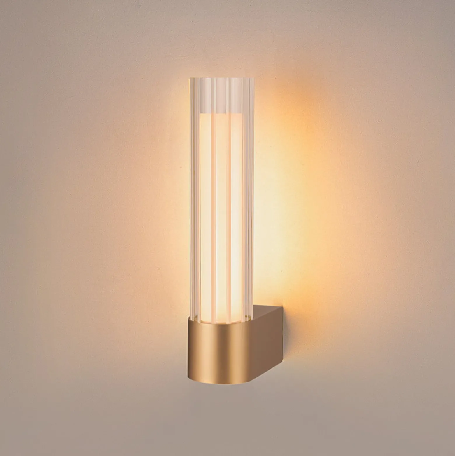 SLV LED-kylpyhuoneen seinälamppu Lygant single, messinkivärinen, alumiini
