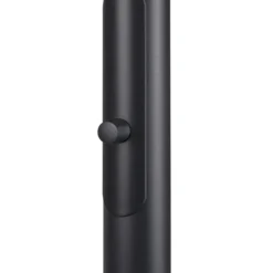 SLV LED-lattiavalaisin One Bow FL, musta, terästä, korkeus 232 cm