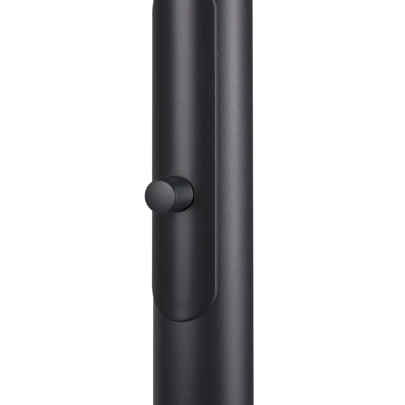 SLV LED-lattiavalaisin One Bow FL, musta, terästä, korkeus 232 cm