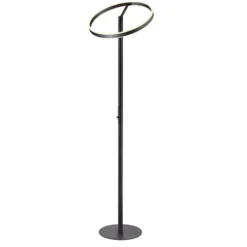 SLV LED-lattiavalaisin One Straight, musta, 2700/3000 K