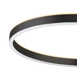 SLV LED-lattiavalaisin One Straight, musta, 2700/3000 K