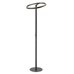 SLV LED-lattiavalaisin One Straight, musta, 2700/3000 K