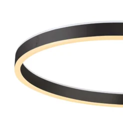 SLV LED-lattiavalaisin One Straight, musta, 2700/3000 K