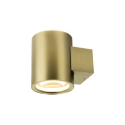 SLV LED-seinävalaisin Oculus, messinkivärinen, halkaisija 9 cm, himmennettävä