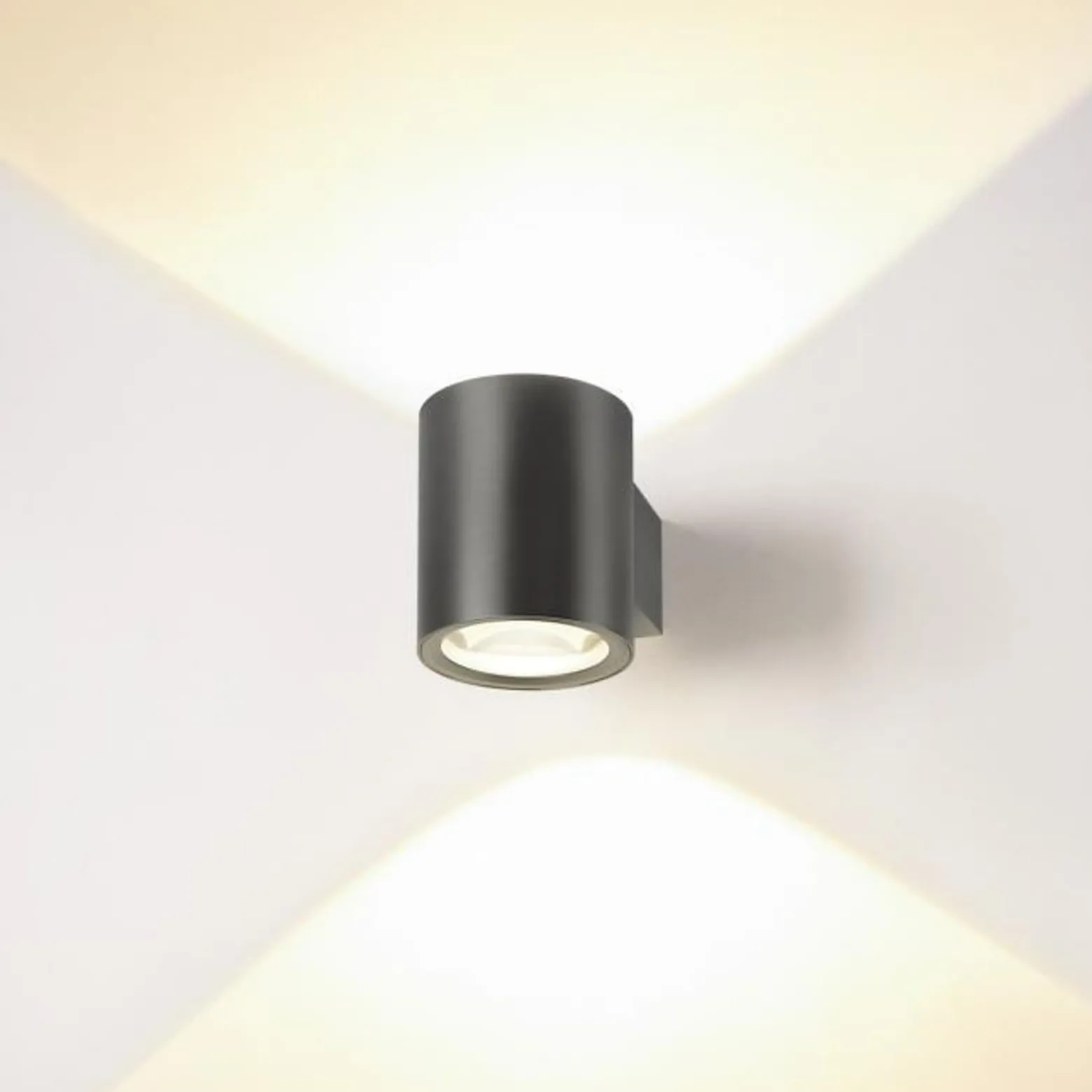 SLV LED-seinävalaisin Oculus, pronssinvärinen, halkaisija 9 cm, himmennettävä