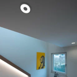 SLV Occuldas 14 upotettava LED-valaisin, valkoinen, alumiini, Ø 14 cm