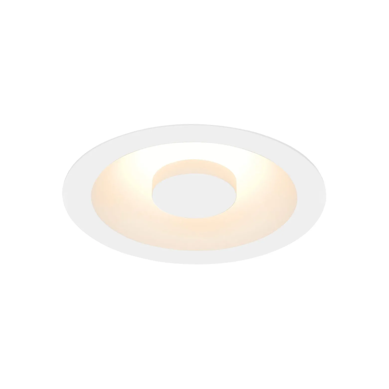 SLV Occuldas 14 upotettava LED-valaisin, valkoinen, alumiini, Ø 14 cm