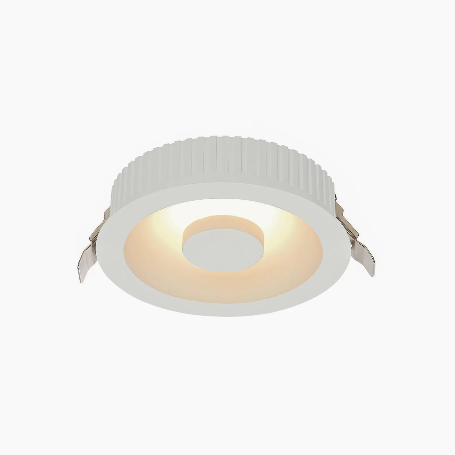 SLV Occuldas 14 upotettava LED-valaisin, valkoinen, alumiini, Ø 14 cm