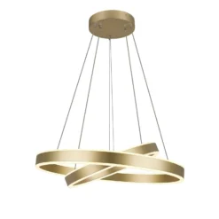 SLV One Double LED-riippuvalaisin, messinki, Ø 60 cm