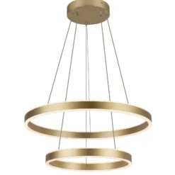 SLV One Double LED-riippuvalaisin, messinki, Ø 60 cm