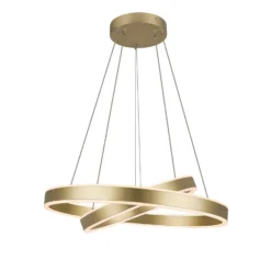 SLV One Double LED-riippuvalaisin, messinki, Ø 60 cm