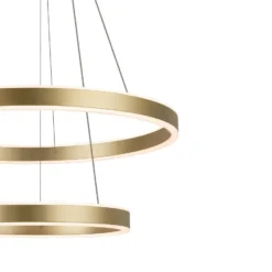 SLV One Double LED-riippuvalaisin, messinki, Ø 60 cm